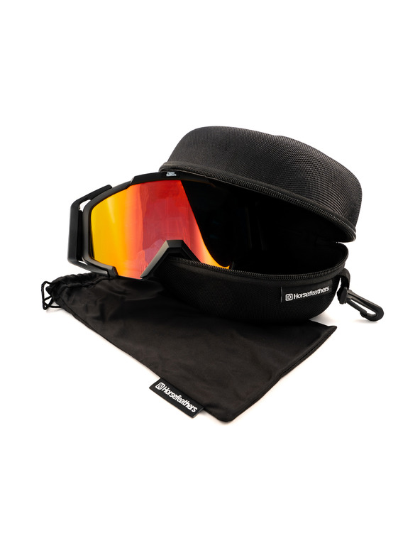 Horsefeathers Patriot MTB szemüveg - fekete/tükör piros