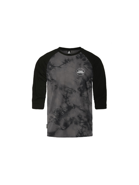 Horsefeathers Póló Global Raglan - fekete/tie dye