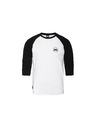 Horsefeathers Global Raglan póló - white/black