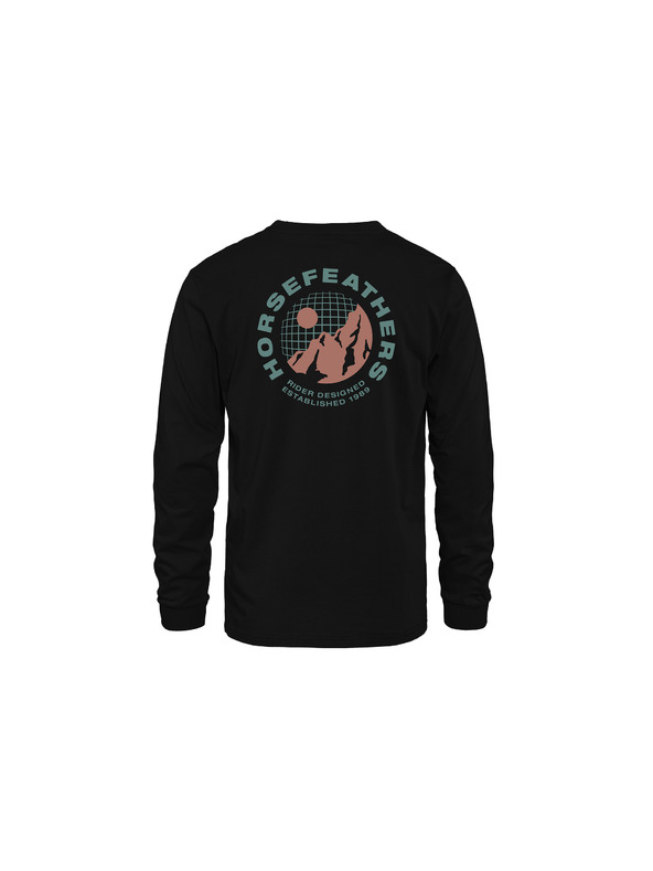 Horsefeathers Altitude LS póló - black