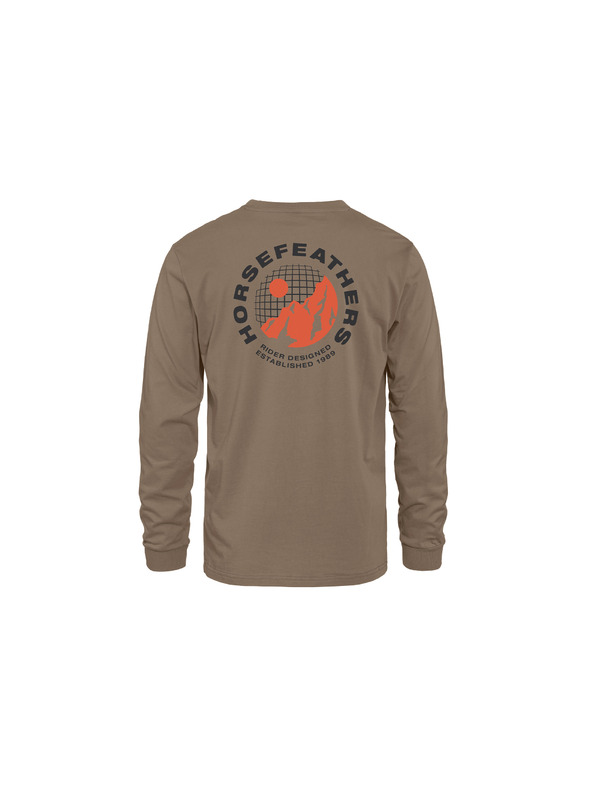 Horsefeathers Altitude LS póló - fossil