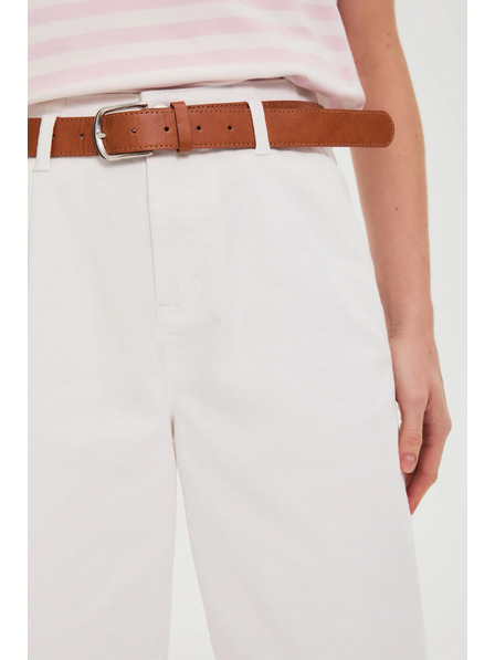 Moodo Széles szárú farmernadrág fehér Moodo