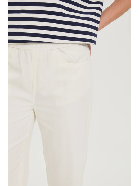 Moodo Széles szárú farmernadrág fehér Moodo