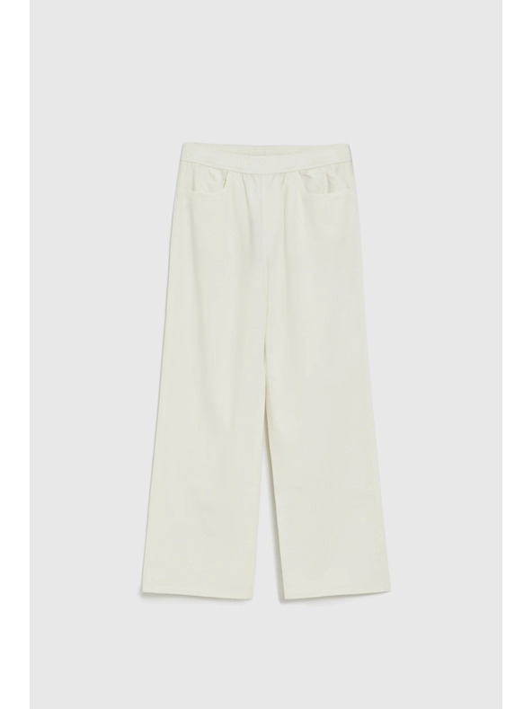 Moodo Széles szárú farmernadrág fehér Moodo