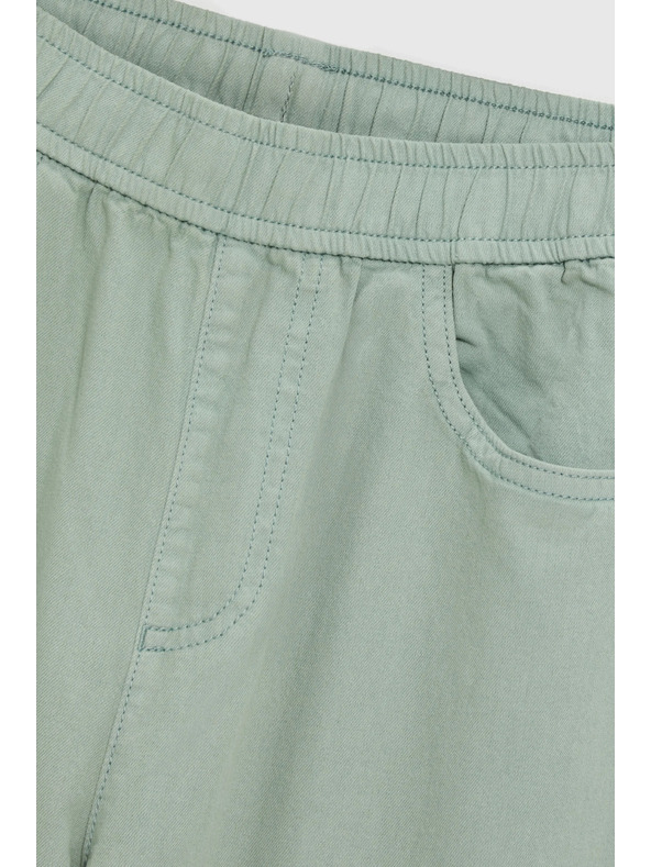 Moodo Széles szárú farmernadrág khaki Moodo