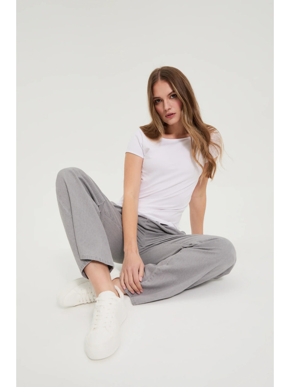 Moodo Szürke bő szárú farmer Moodo