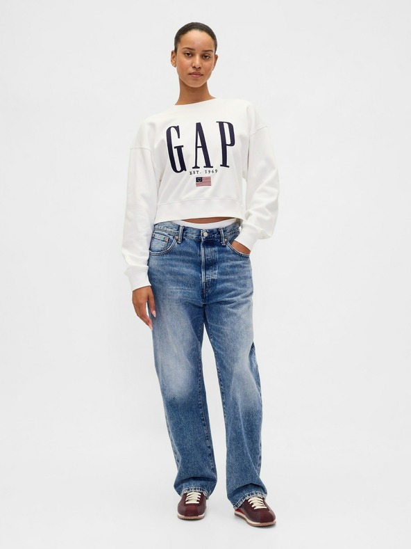 GAP Oversize VintageSoft logós pulóver GAP