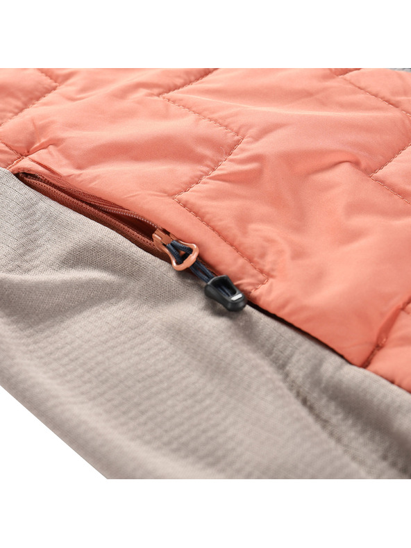 ALPINE PRO Női pulóver merino béléssel ALPINE PRO JORWA rőt narancs