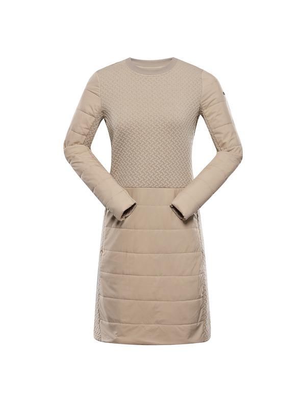 ALPINE PRO Női ruha hőmegtartó béléssel hi-therm ALPINE PRO OLWA white pepper