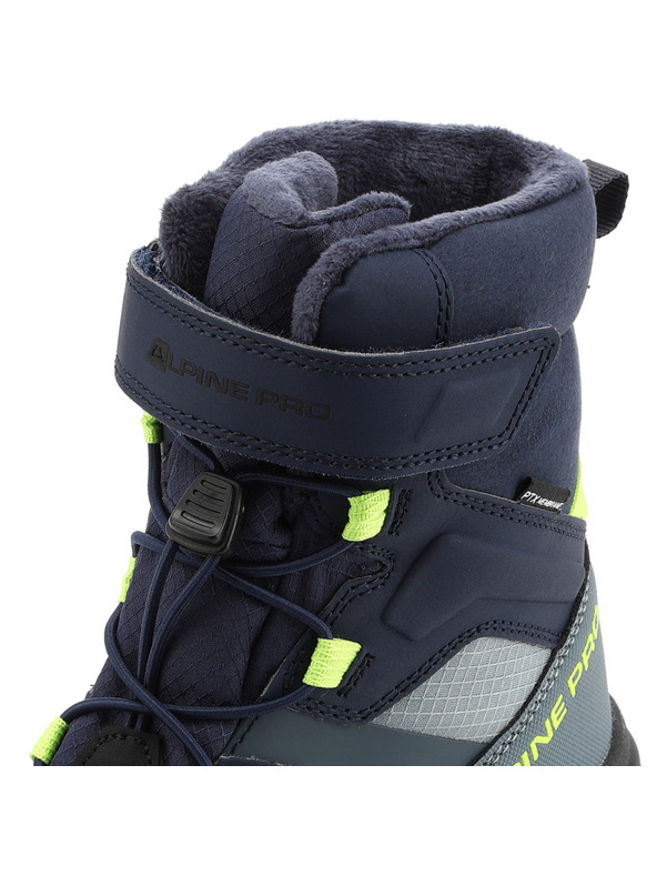 ALPINE PRO Gyerek téli cipő PTX membránnal ALPINE PRO NERO mykonos kék