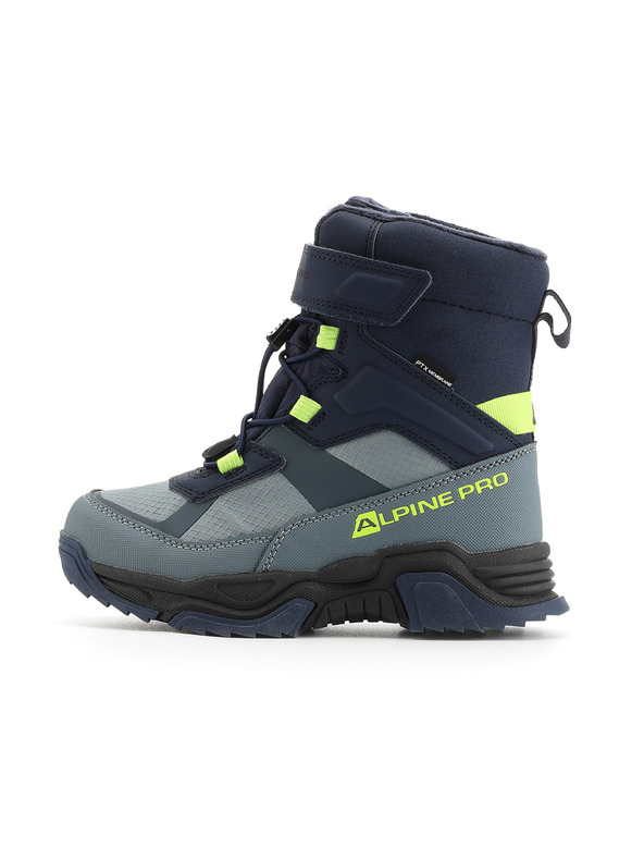 ALPINE PRO Gyerek téli cipő PTX membránnal ALPINE PRO NERO mykonos kék