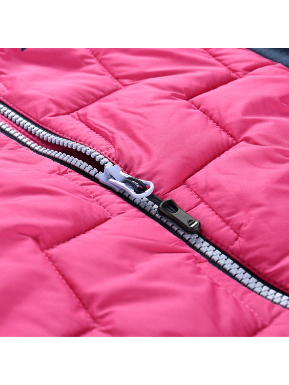 ALPINE PRO Gyerek pulóver merino béléssel ALPINE PRO JORWO 2 fuchsia fedora