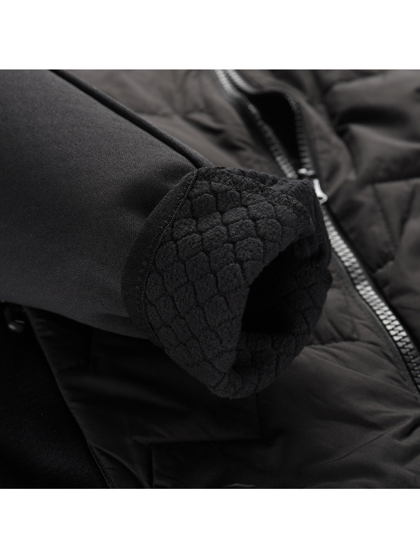 ALPINE PRO Gyerek pulóver merino béléssel ALPINE PRO JORWO 2 black