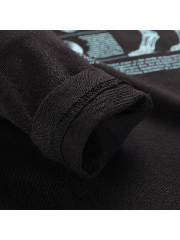 ALPINE PRO ALPINE PRO ECCO 2 gyermek organikus pamut póló black változat pf