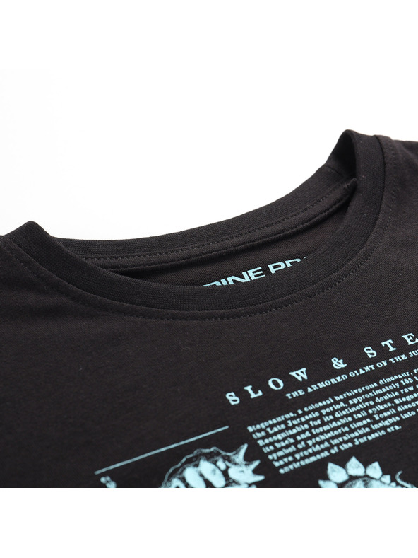 ALPINE PRO ALPINE PRO ECCO 2 gyermek organikus pamut póló black változat pf