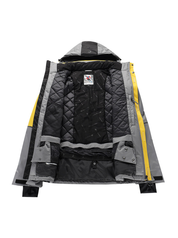 ALPINE PRO Férfi síkabát ptx hó membránnal ALPINE PRO DEAR 2 citrom curry