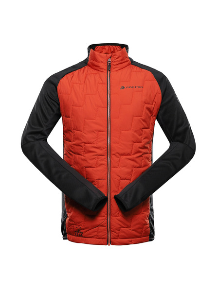 ALPINE PRO Férfi merino béléses pulóver ALPINE PRO JORW vörös agyag