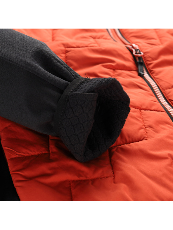 ALPINE PRO Férfi merino béléses pulóver ALPINE PRO JORW vörös agyag