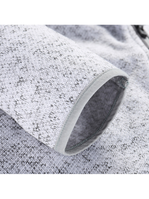 ALPINE PRO Férfi meleg cipzáras pulóver ALPINE PRO ZEG 2 white