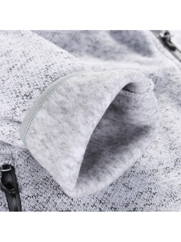 ALPINE PRO Férfi meleg cipzáras pulóver ALPINE PRO ZEG 2 white