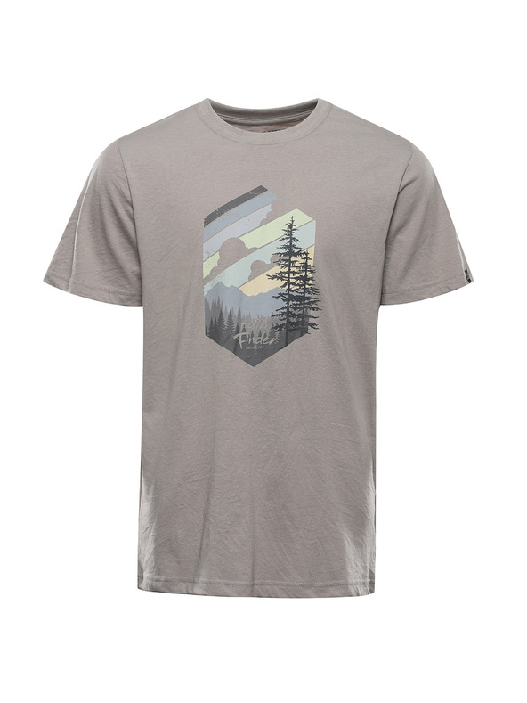 ALPINE PRO Férfi gyűrődésmentes póló ALPINE PRO NOGER dove varianta pa