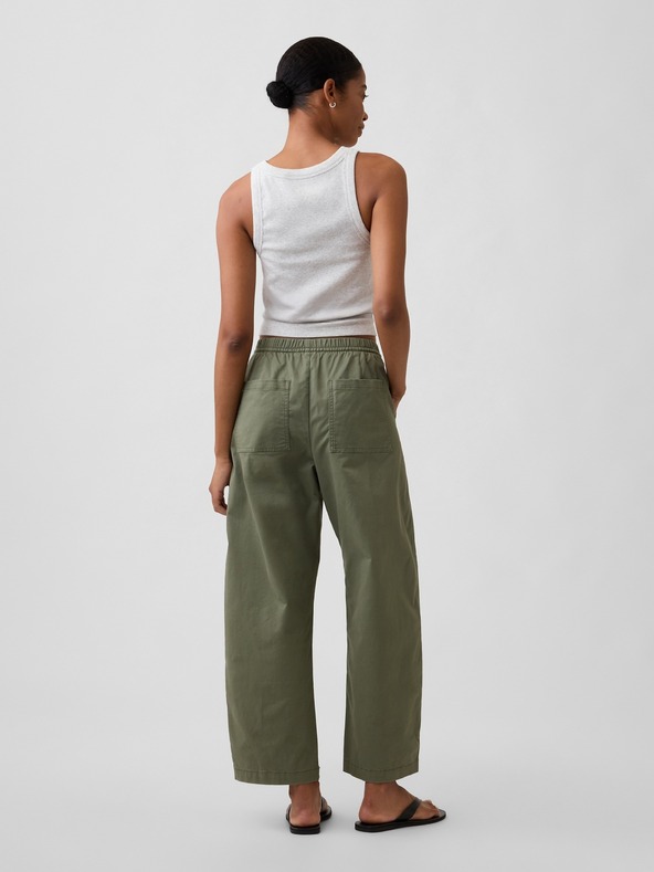 GAP Khaki nadrág High Rise Easy Barrel GAP