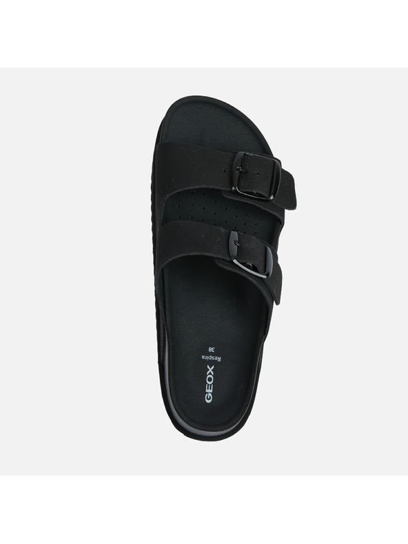 Geox Fekete női papucsok Geox Sandybett High