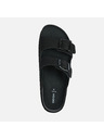 Geox Fekete női papucsok Geox Sandybett High