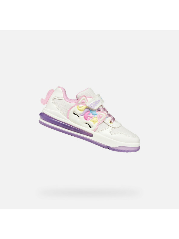 Geox Fehér lányos sportcipő Geox Sketlite