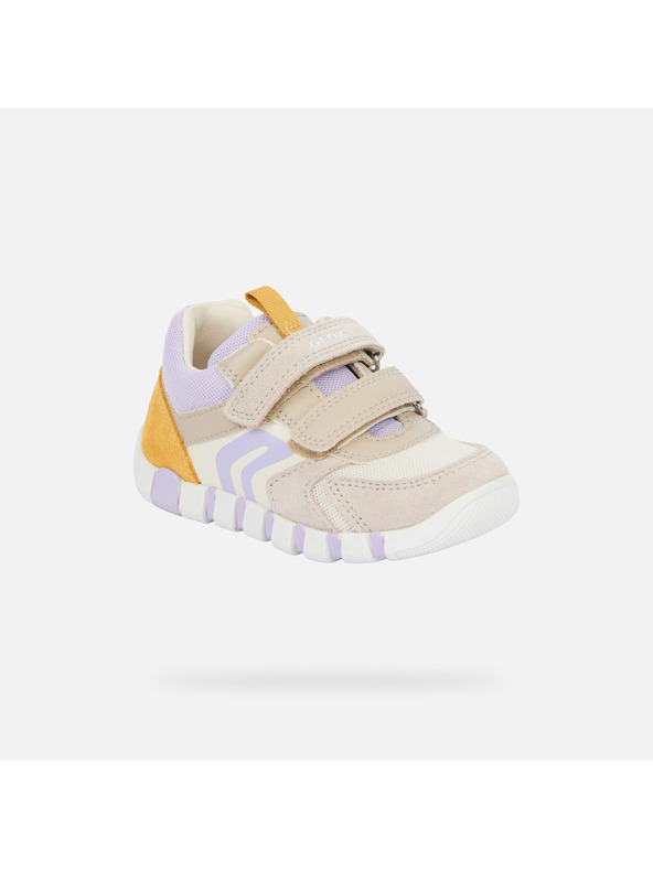 Geox Bézs színű lányos barefoot sportcipő az első lépésekhez Geox Iupidoo