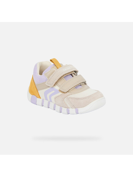 Geox Bézs színű lányos barefoot sportcipő az első lépésekhez Geox Iupidoo