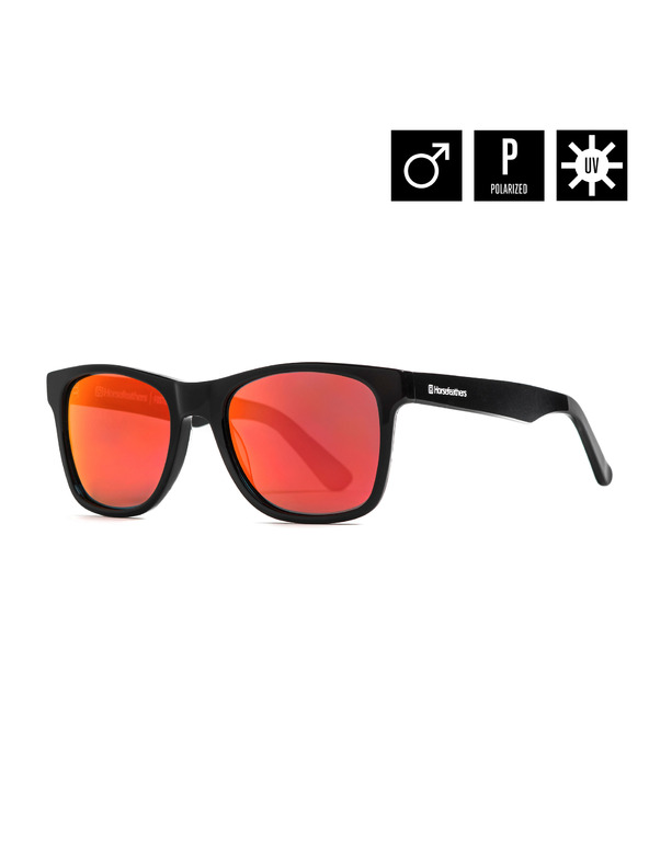 Horsefeathers Napszemüveg Foster - gloss black/mirror red