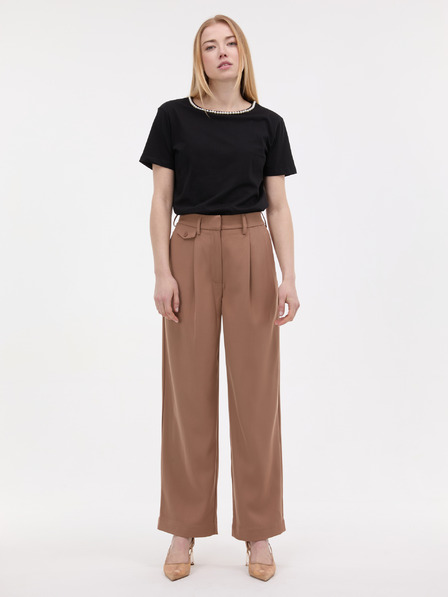 Orsay ORSAY fekete női póló applikációval