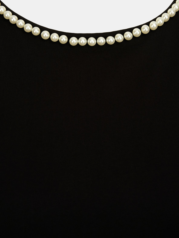 Orsay ORSAY fekete női póló applikációval