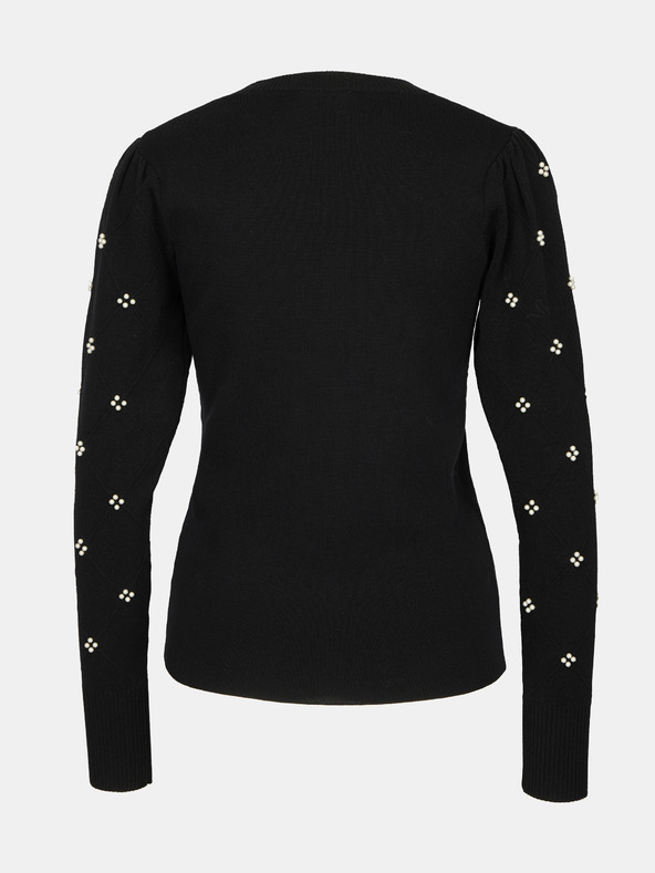 Orsay ORSAY Fekete női pulóver applikációval