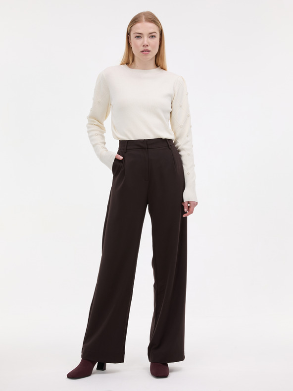 Orsay ORSAY Krémszínű női pulóver applikációval