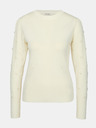 Orsay ORSAY Krémszínű női pulóver applikációval