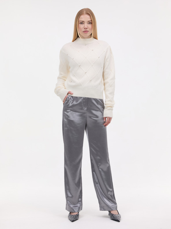 Orsay ORSAY Krémszínű női pulóver applikációval