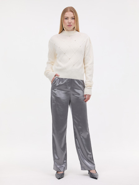 Orsay ORSAY Krémszínű női pulóver applikációval