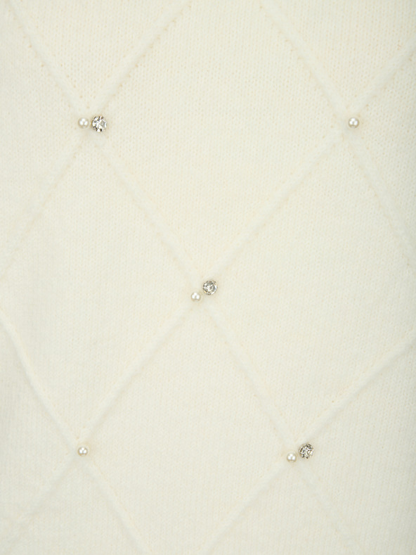 Orsay ORSAY Krémszínű női pulóver applikációval