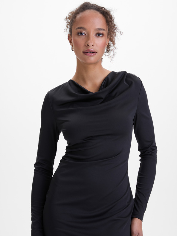 Orsay ORSAY fekete női midi ruha