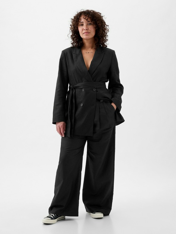 GAP Lenvászon nadrág High Rise GAP