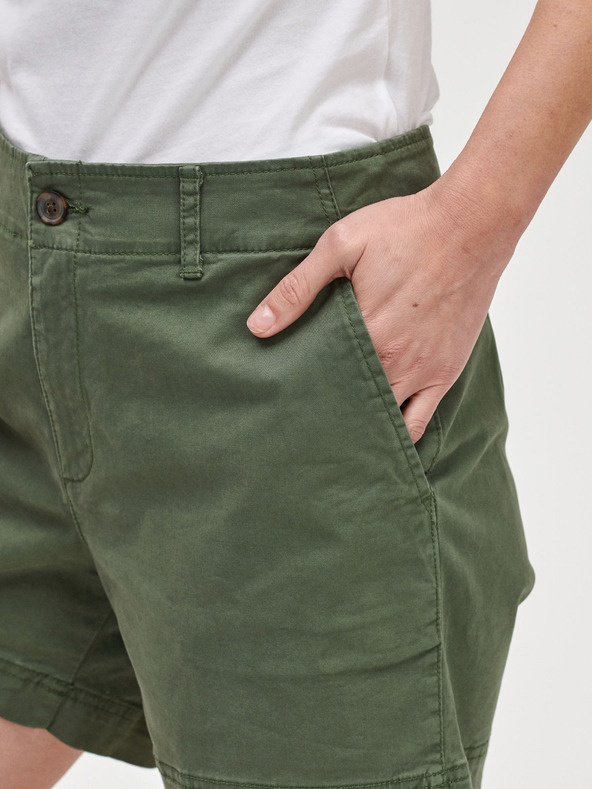 GAP Kraťasy mid rise khaki GAP