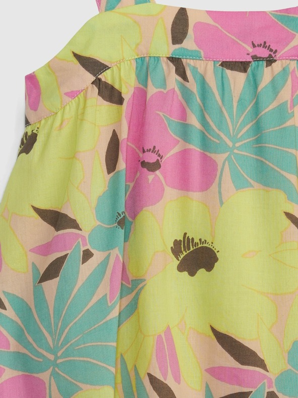 GAP Baby virágmintás ruha pántokkal GAP