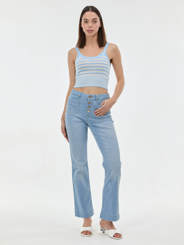 Orsay ORSAY Világoskék csíkos női trikó