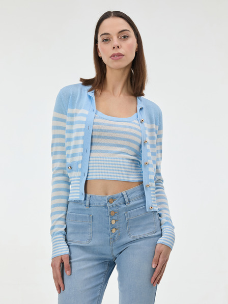 Orsay ORSAY Világoskék csíkos női kardigán