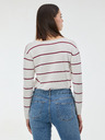 Orsay ORSAY Piros csíkos női pulóver