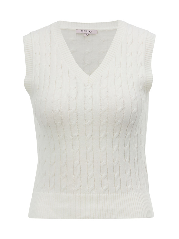 Orsay ORSAY Krémszínű női kötött mellény