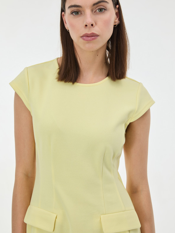 Orsay ORSAY Sárga női térdig érő ruha