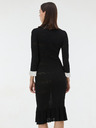 Orsay ORSAY Fekete női kötött midi ruha